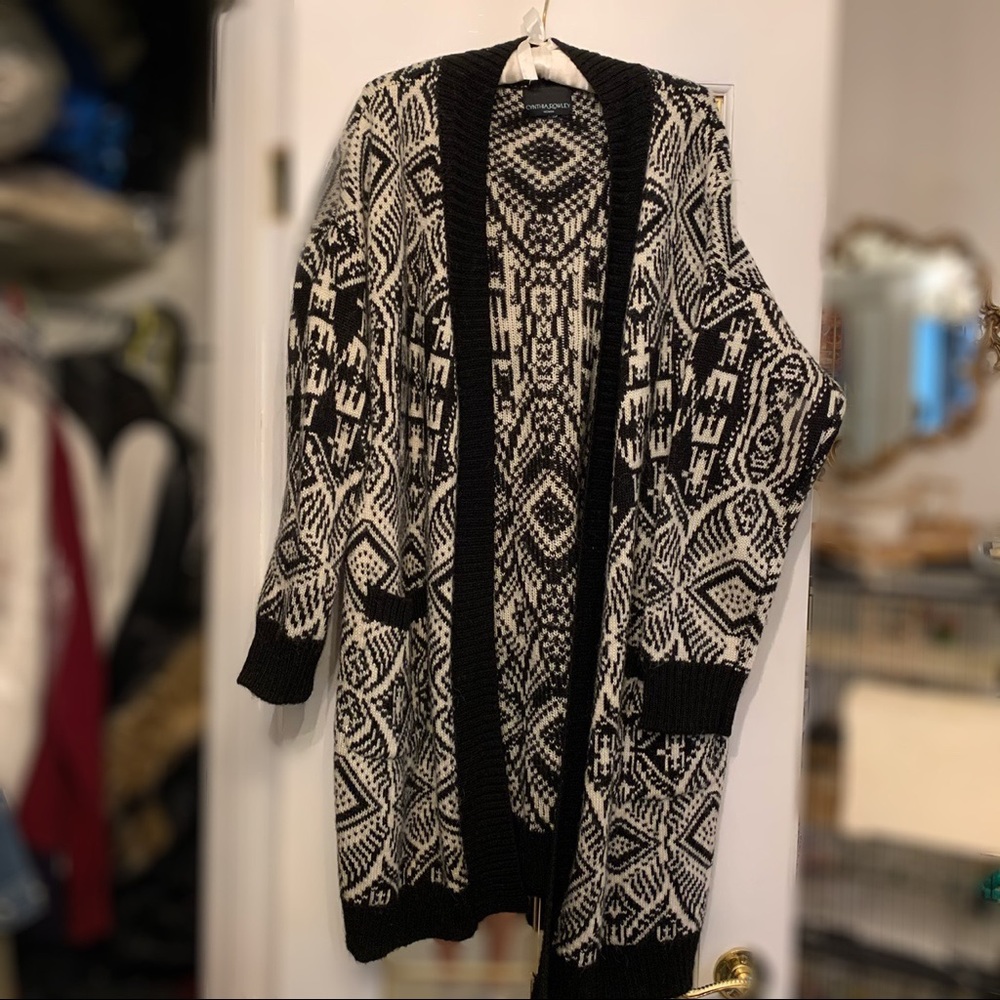 Vintage Cynthia rowley knitted long cardigan